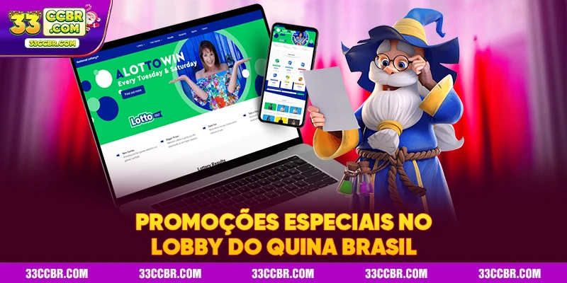 Promoções especiais no lobby do quina brasil