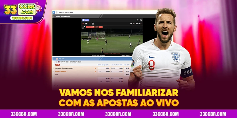 Vamos nos familiarizar com as apostas ao vivo