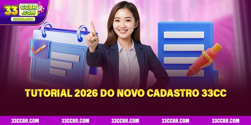 Tutorial 2026 do novo cadastro 33CC